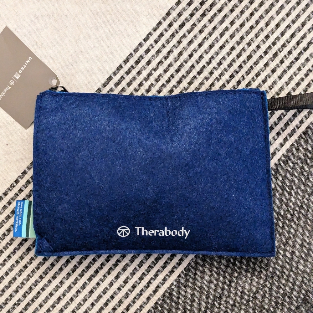 Therabody x United Heavy duty Felt pouch amenity kit